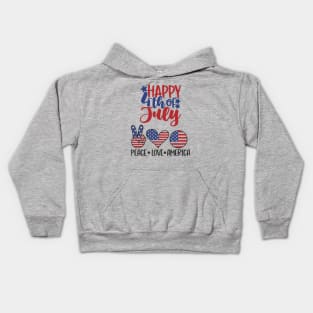 Peace Love America Kids Hoodie